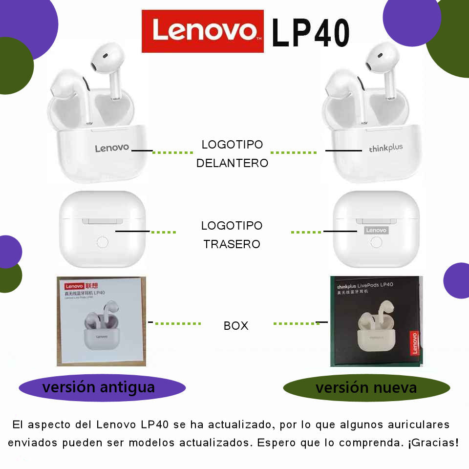 🎧 ¡La Mejor Elección en Audio Inalámbrico Está Aquí! Airpods Lenovo LP 40